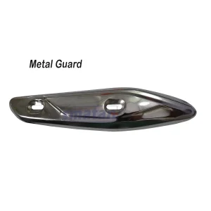 Smatan Honda Activa 125 Silencer Guard Activa Exhaust Heat Shield Cover (chrome)